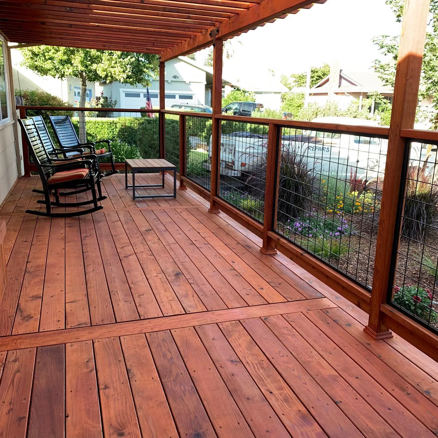 Redwood Deck project in Petaluma by Soulié Construction — photo 2